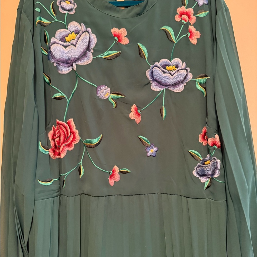 ASOS Curve Teal Midi Dress - Picture 3 of 11